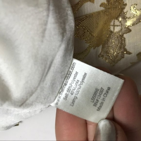 Line & Dot NWT Gold Jacquard Mini Skirt Size Large‎ Coquette Retro Glam NYE - Picture 2 of 5